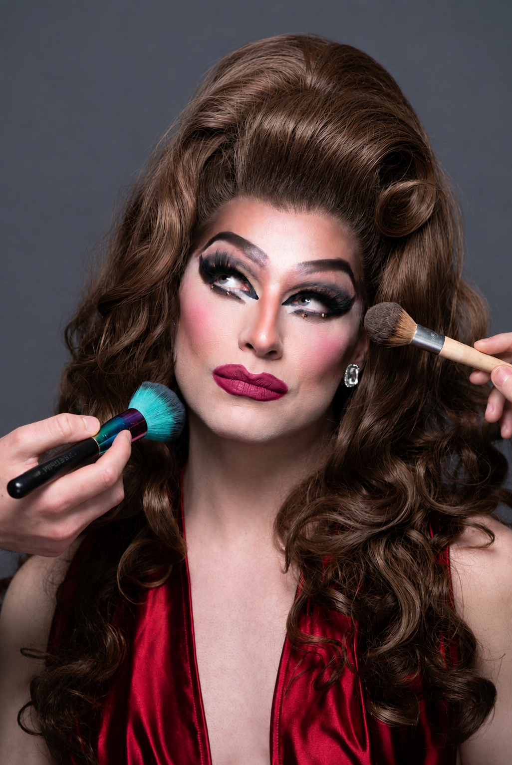 cabaret host and corporate pride event host vanity von glow lgbt activist and drag queen in glamour shot