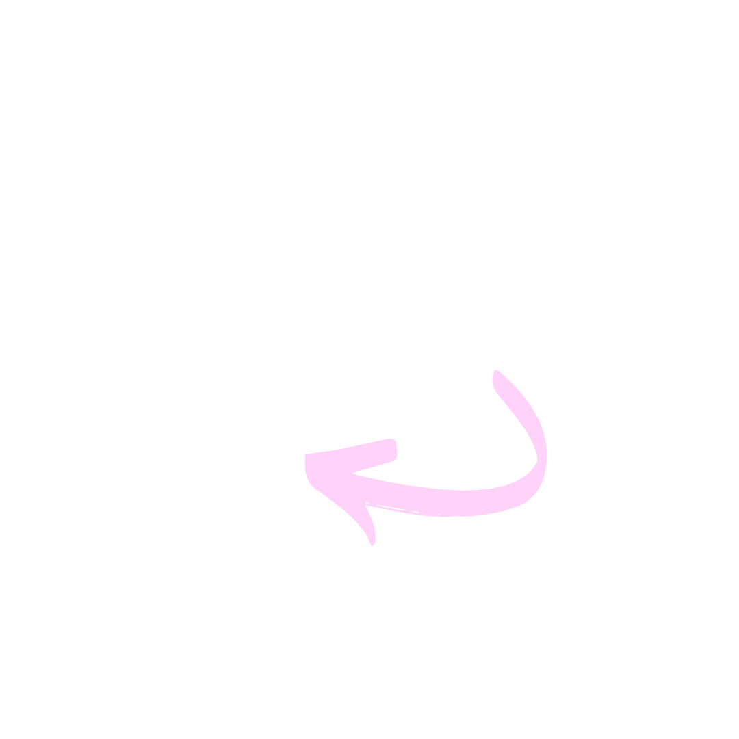 Pink arrow curved to the left on a green background.