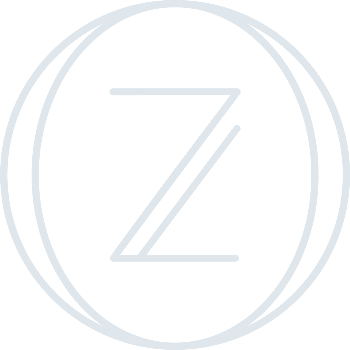 A circular logo with a large letter Z inside, surrounded by two concentric circles.