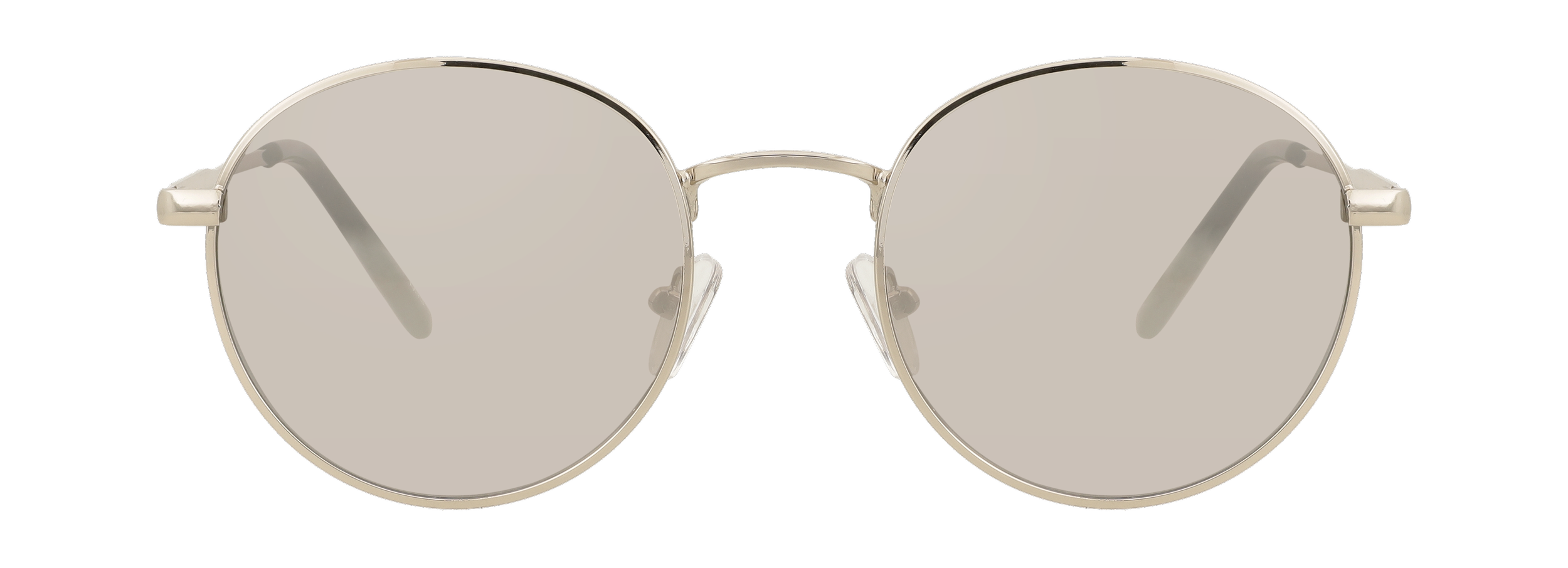 Lentes de sol con montura metálica y cristales reflectantes