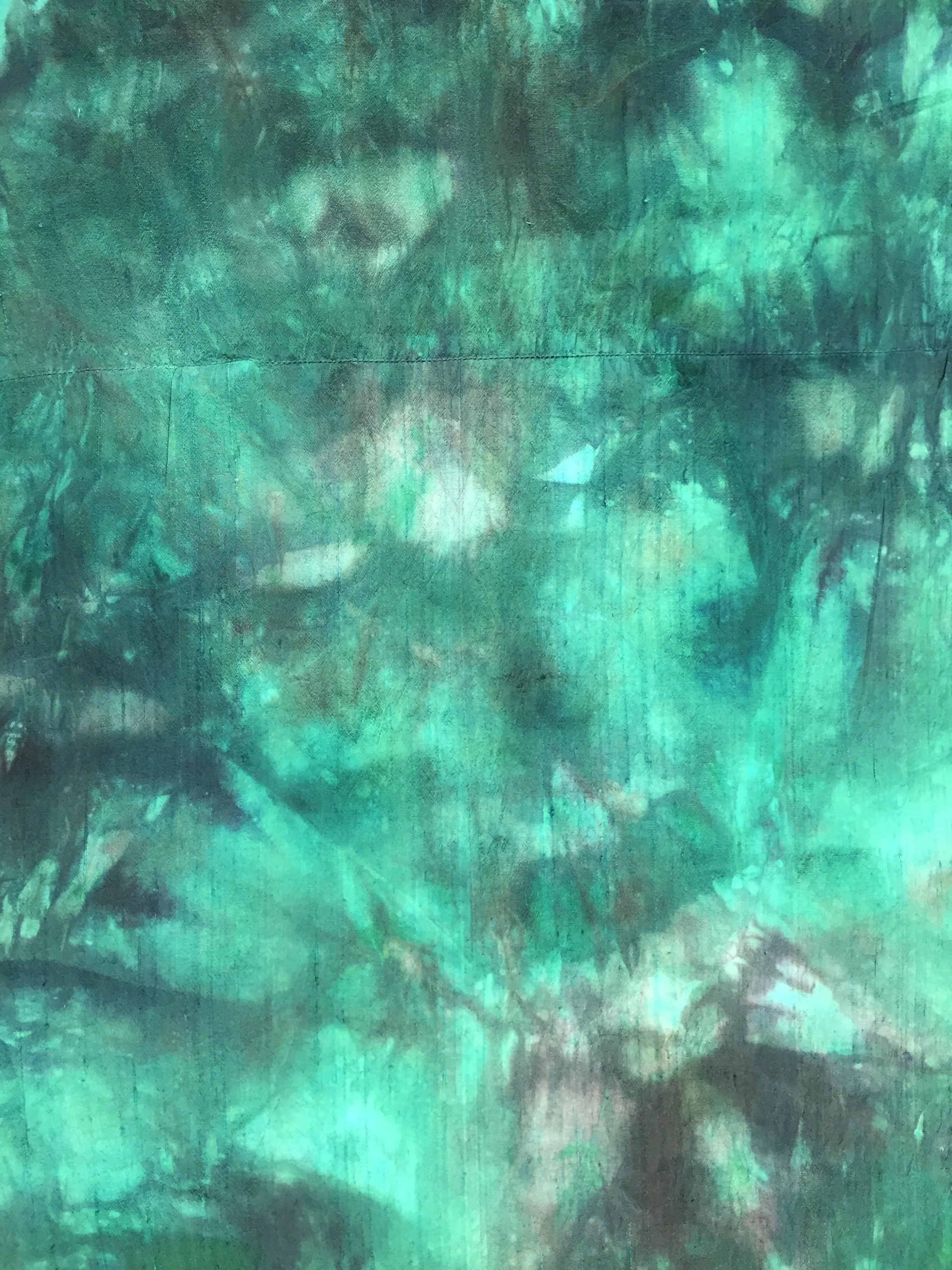 hand dyed silk dupioni