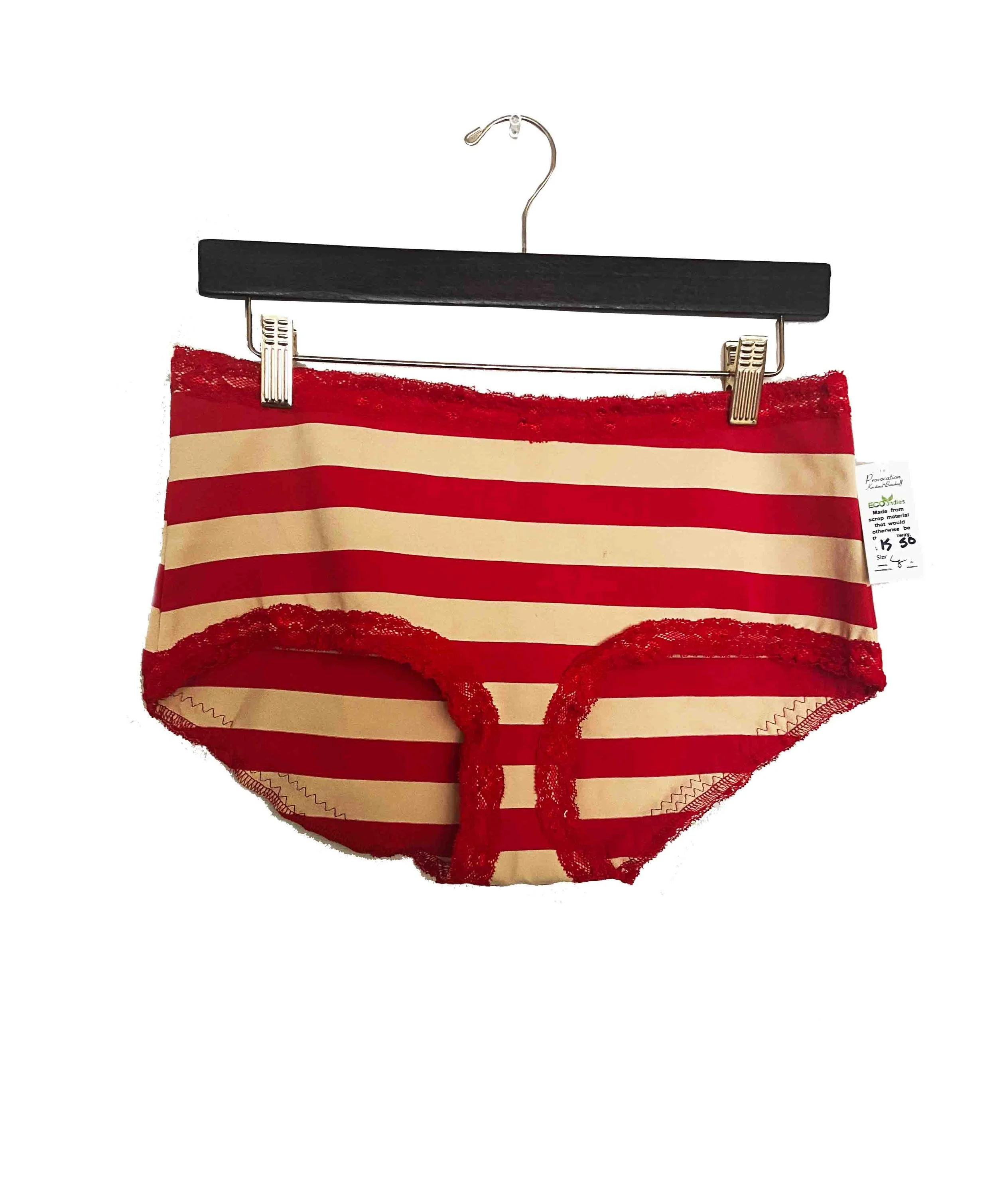 Striped Lace Panties