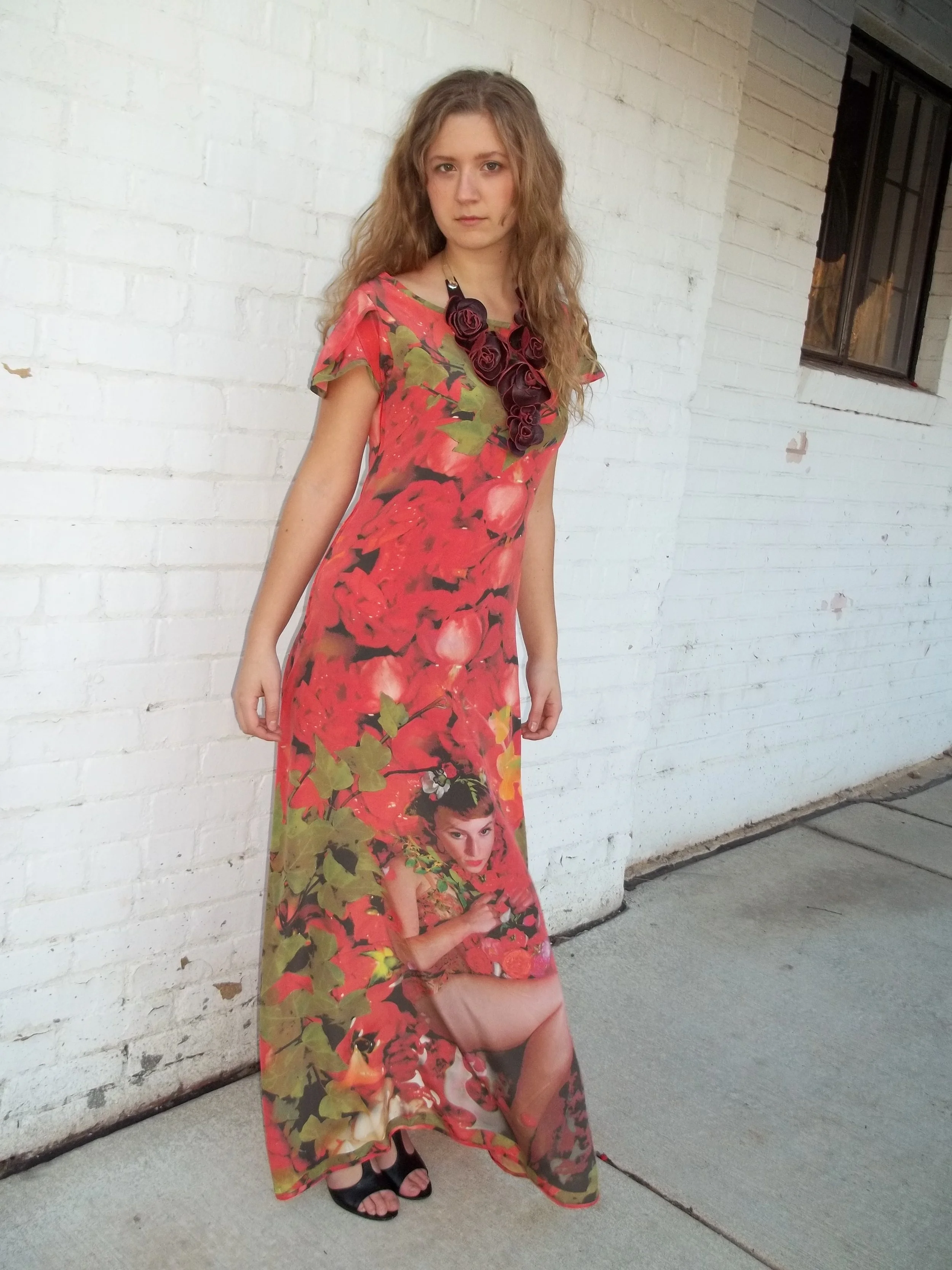 Floral Art Maxi Dress