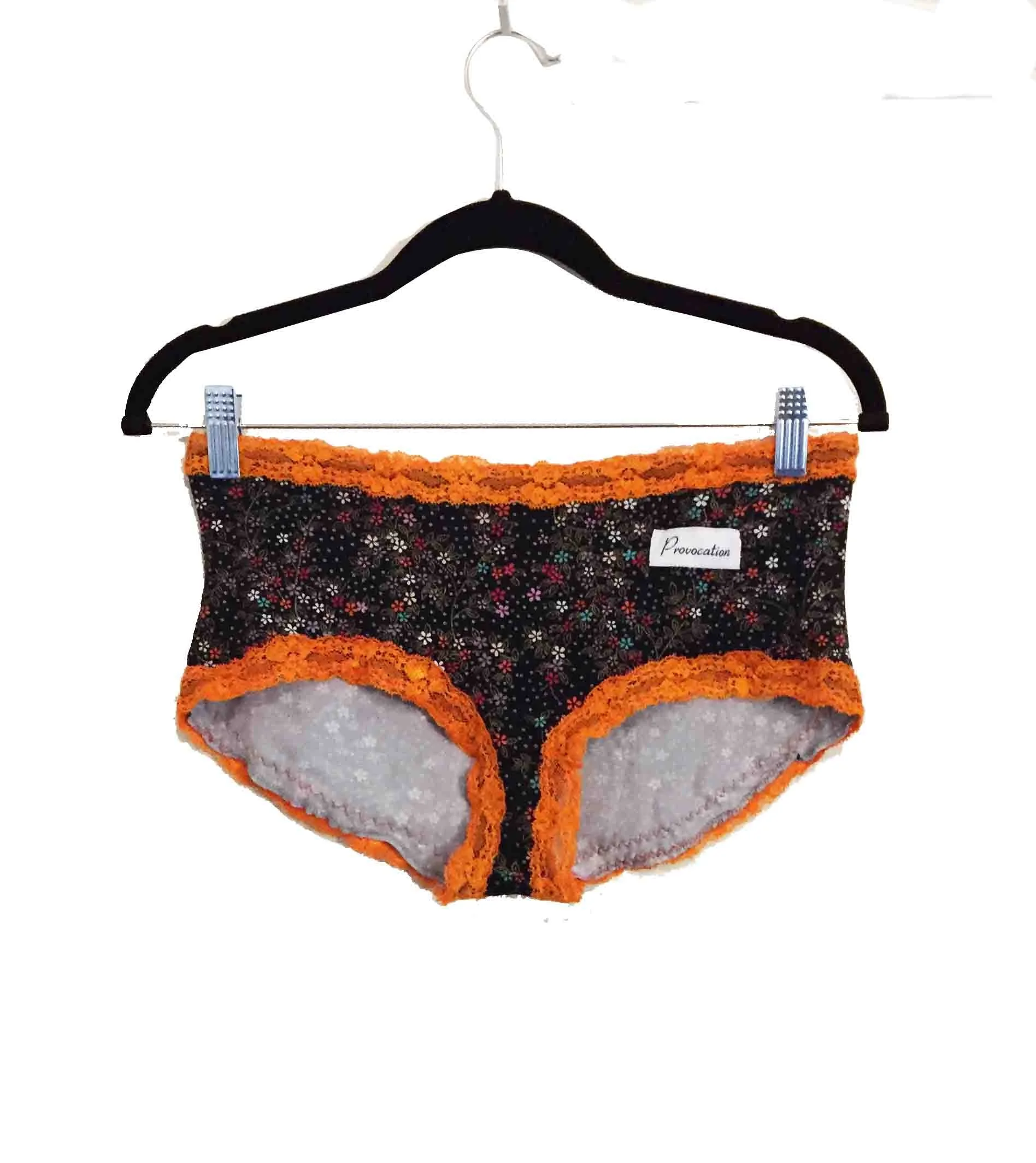Medium Eco-Friendly Floral Lace Trim Underwear