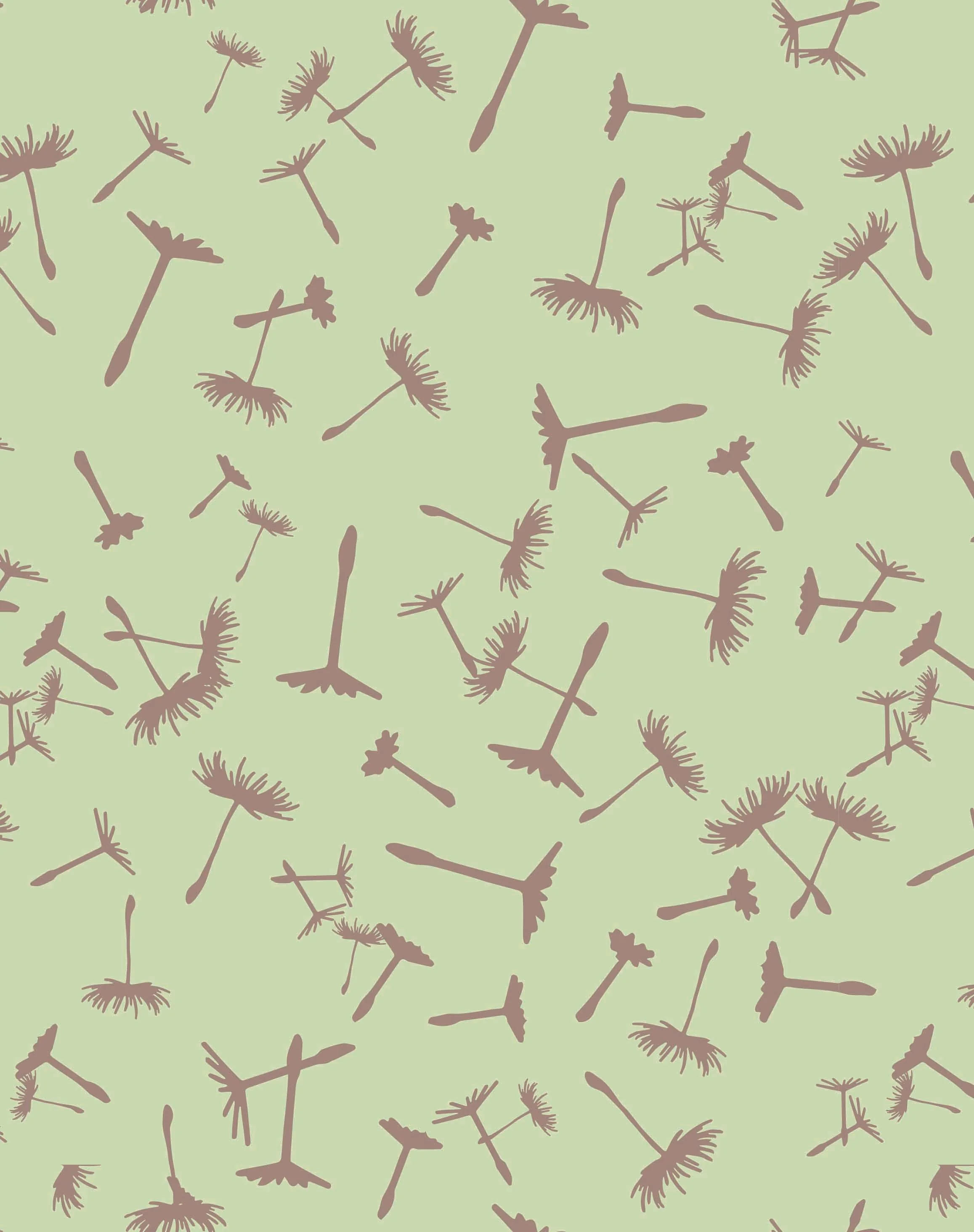 Mountain Blooms textile collection of repeat prints -color story 1- Blowing in the wind