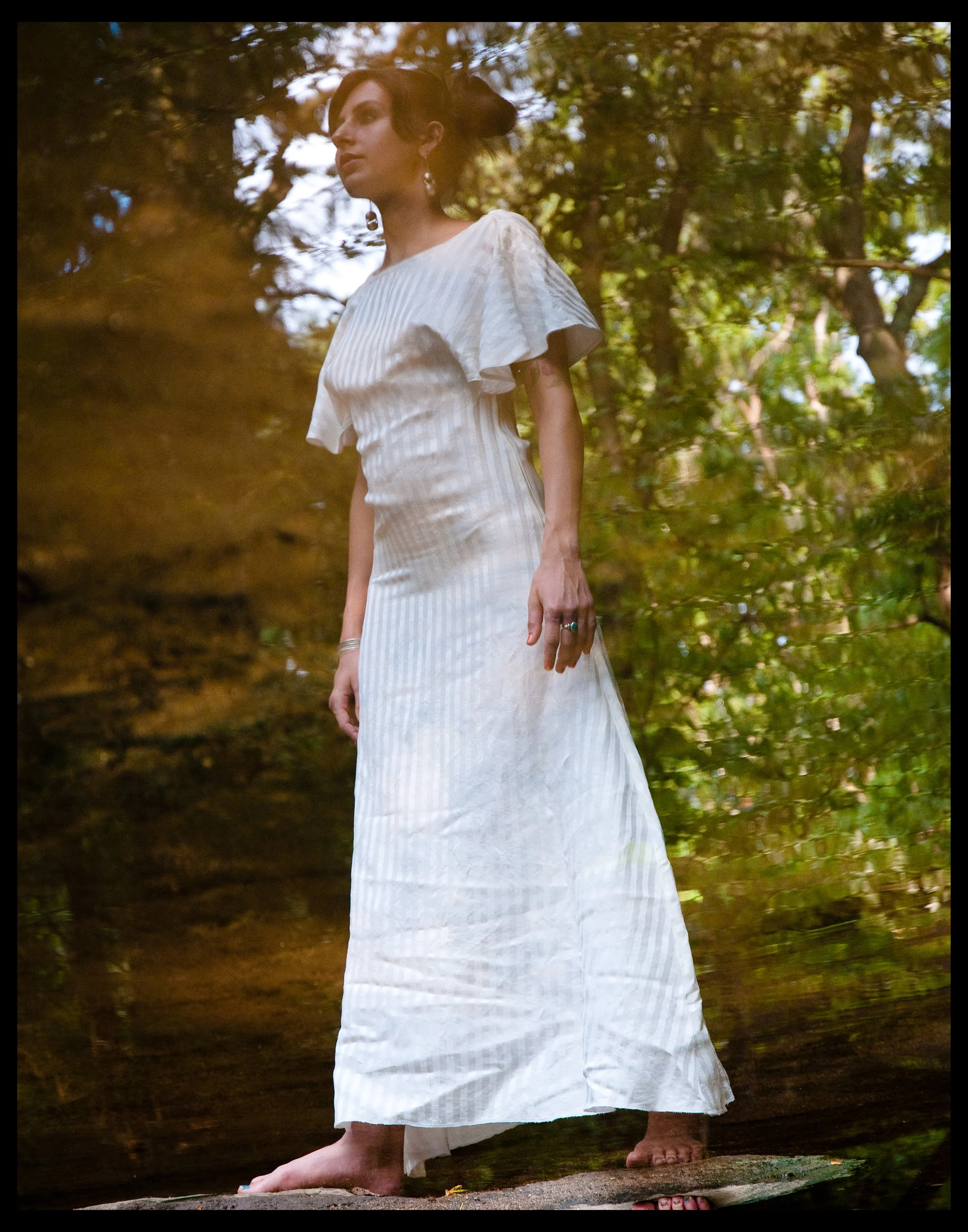 Ophelias Soliloquy Collection- reflection of organic silk/hemp dress