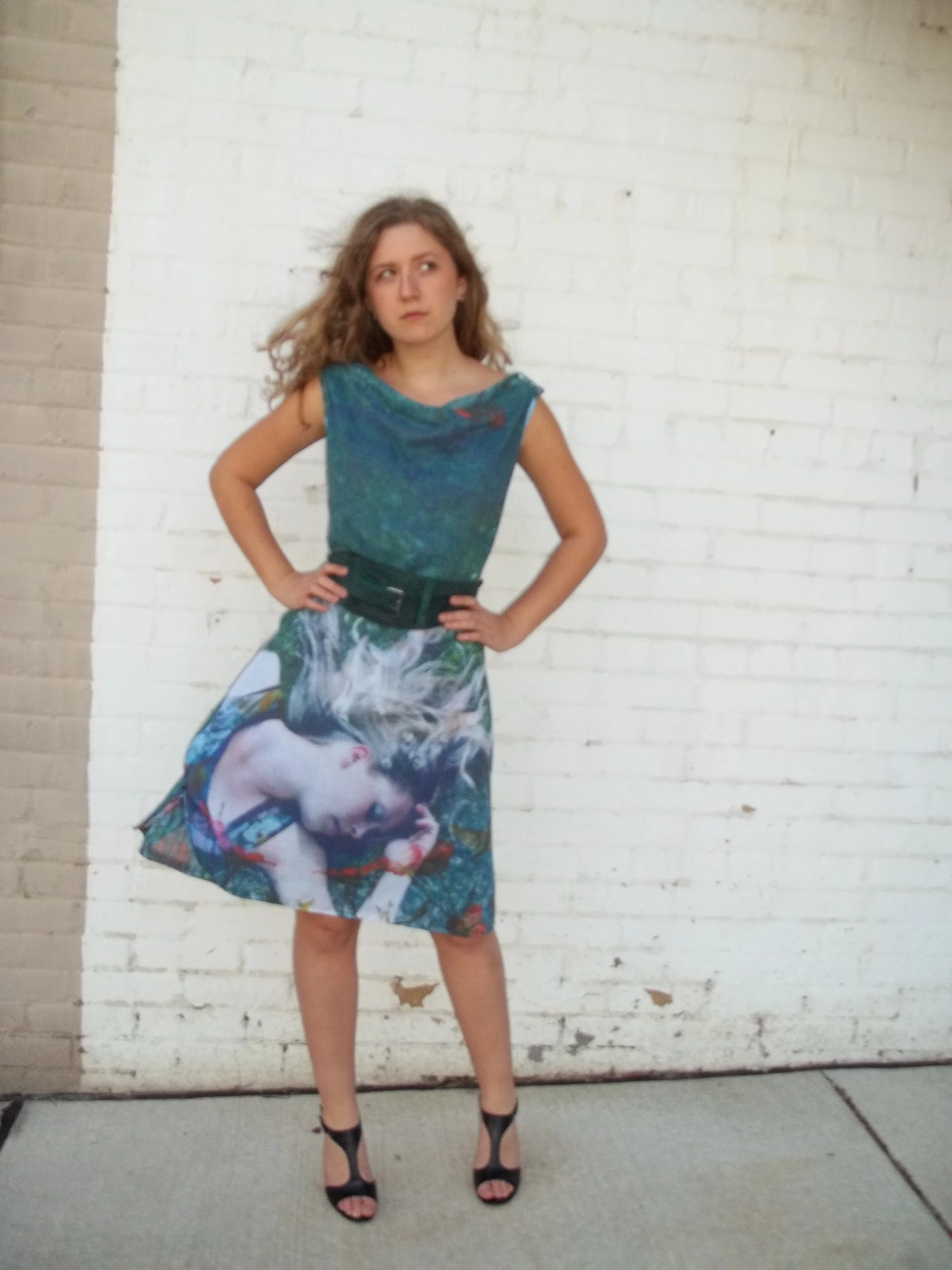 Artistic Eco-Friendly Digital Print Dress