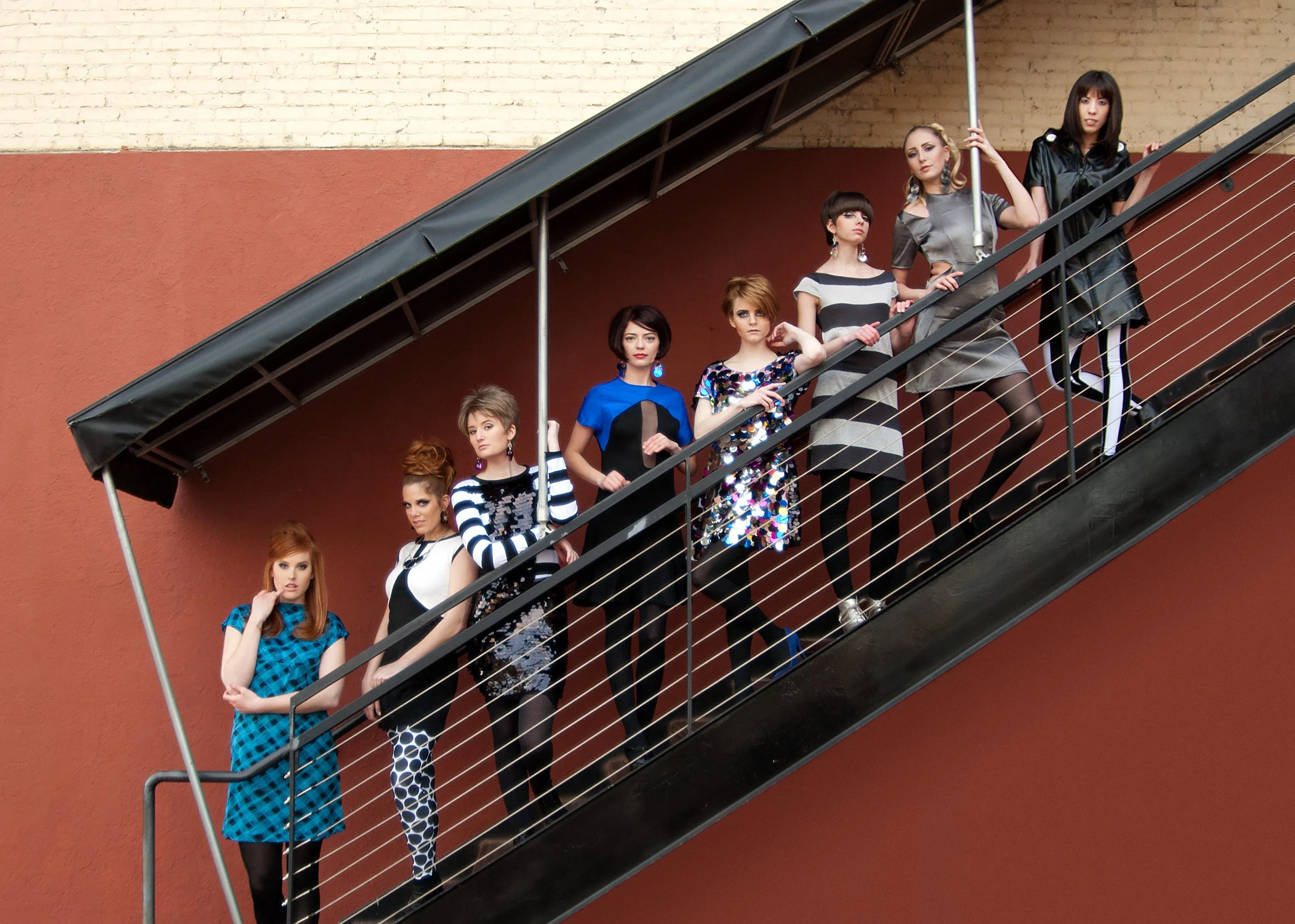 Product of the 60's full group of fashion designs