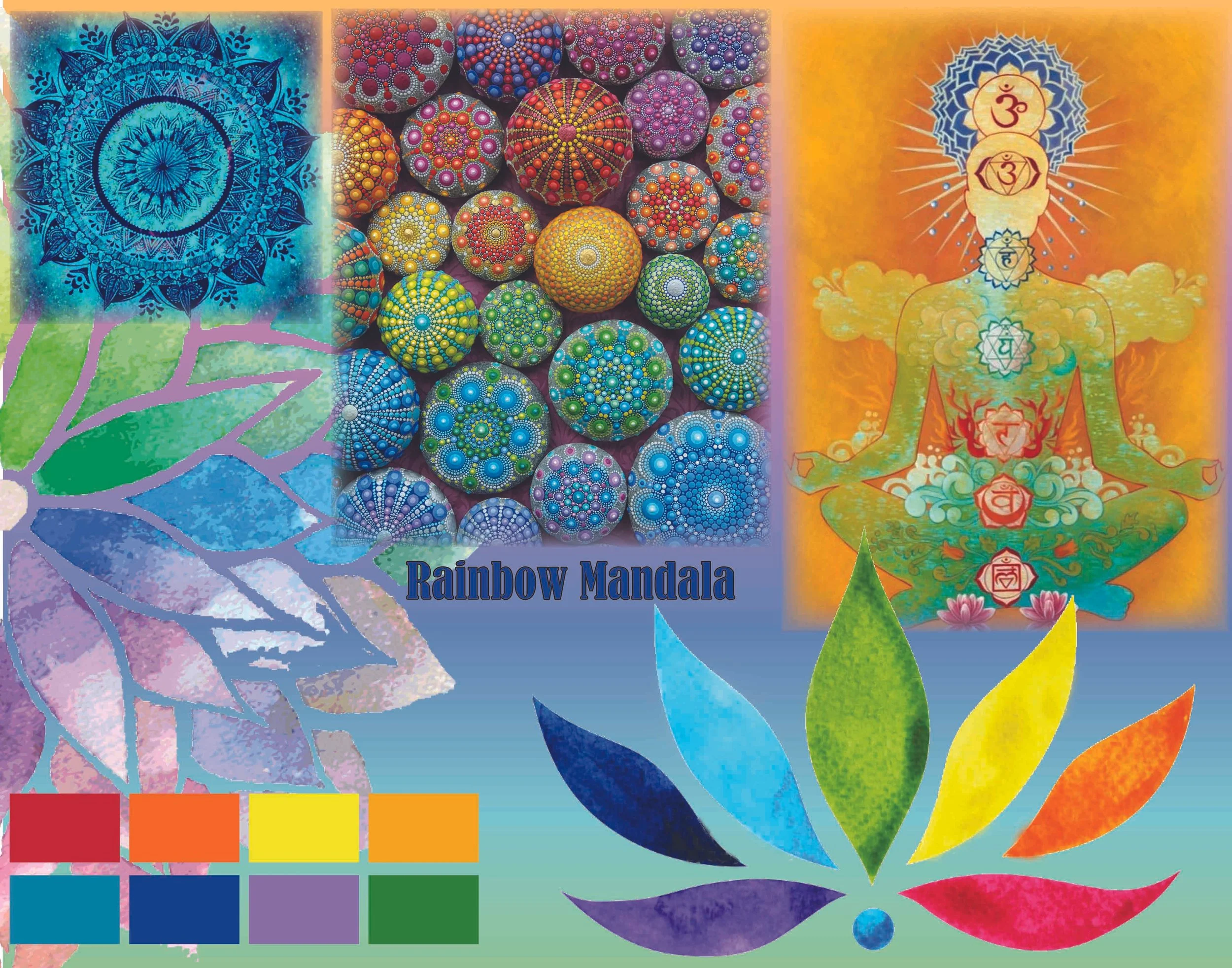Inspiration for hand dyed silk with silk painting