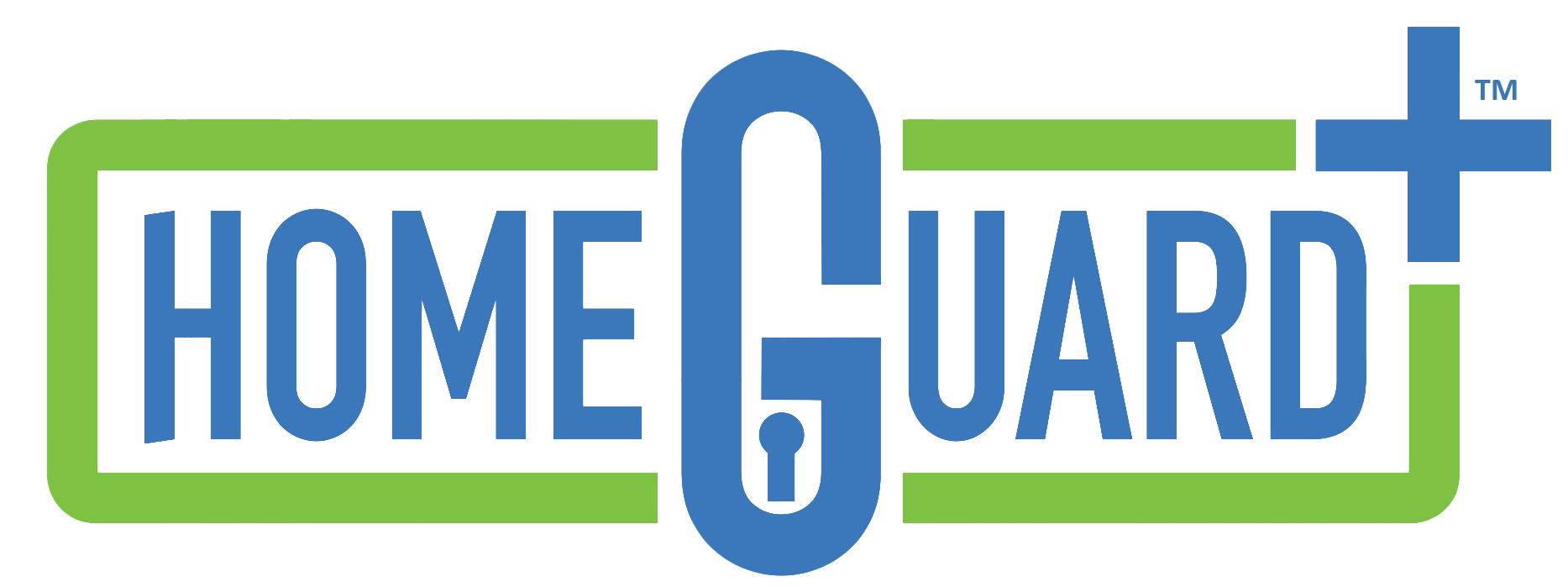 Graphic logo with the words 'Home & Heart' in blue inside a black rectangle, surrounded by a rounded green border with a blue heart-shaped design at the top right.