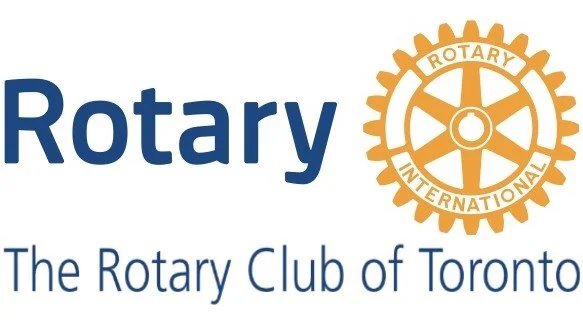 Rotary logo with gear symbol and text 'Rotary The Rotary Club of Toronto'