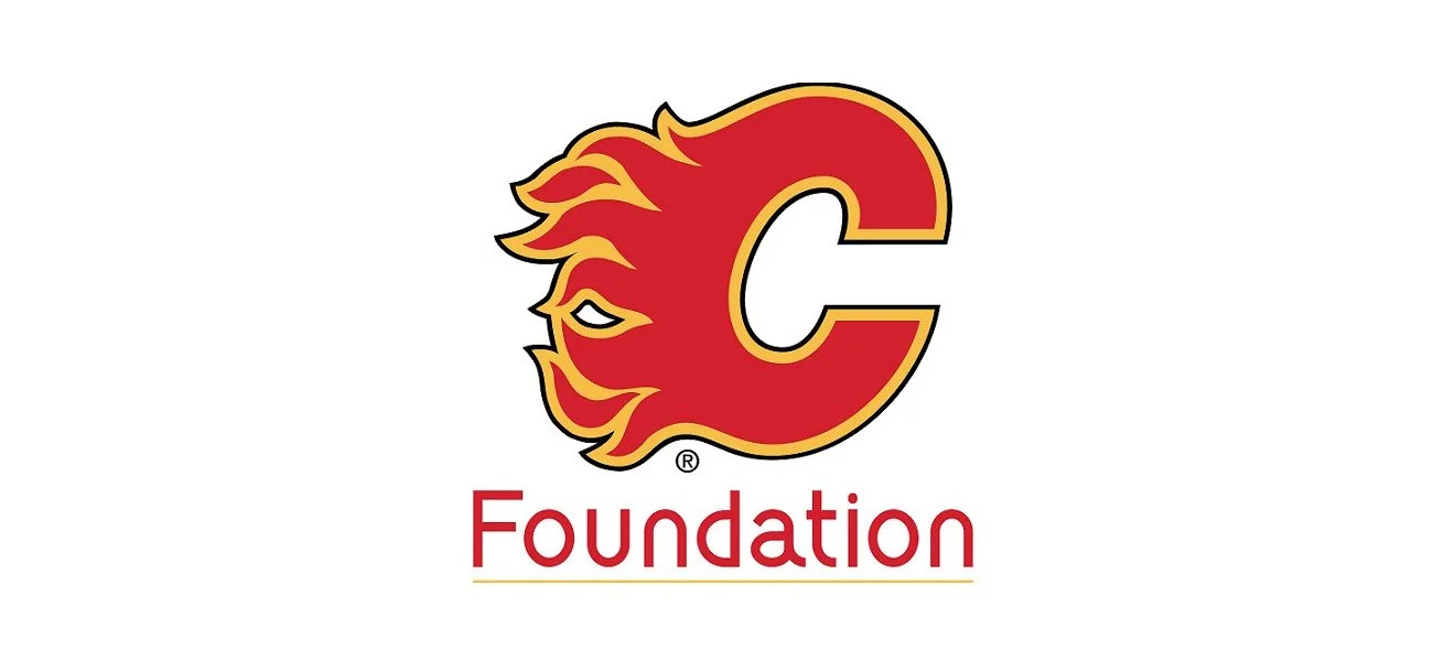Calgary Flames logo with a fiery 'C' and the word 'Foundation' beneath it.
