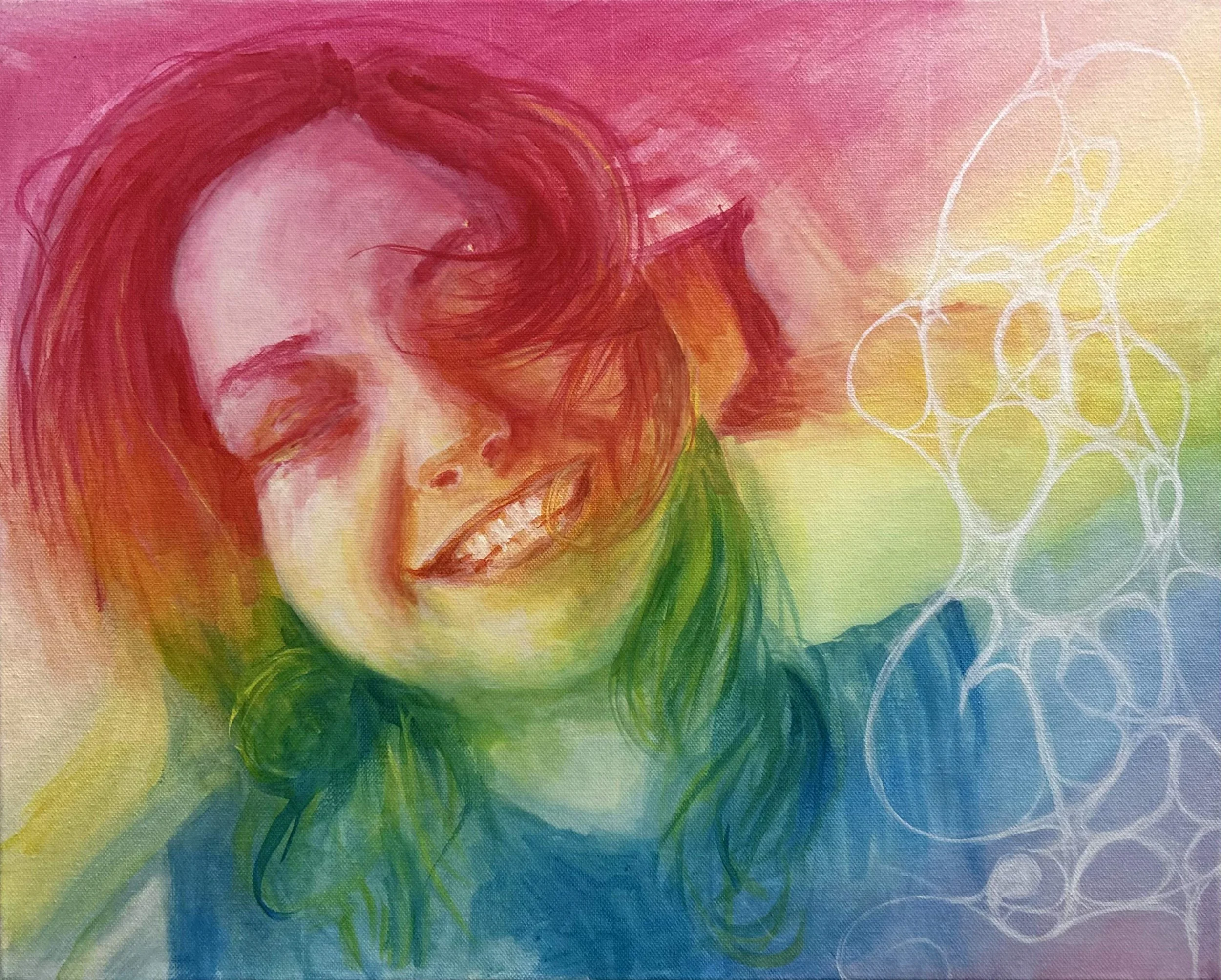 sleepyhead, 2025
acrylic on canvas, 20"x16"