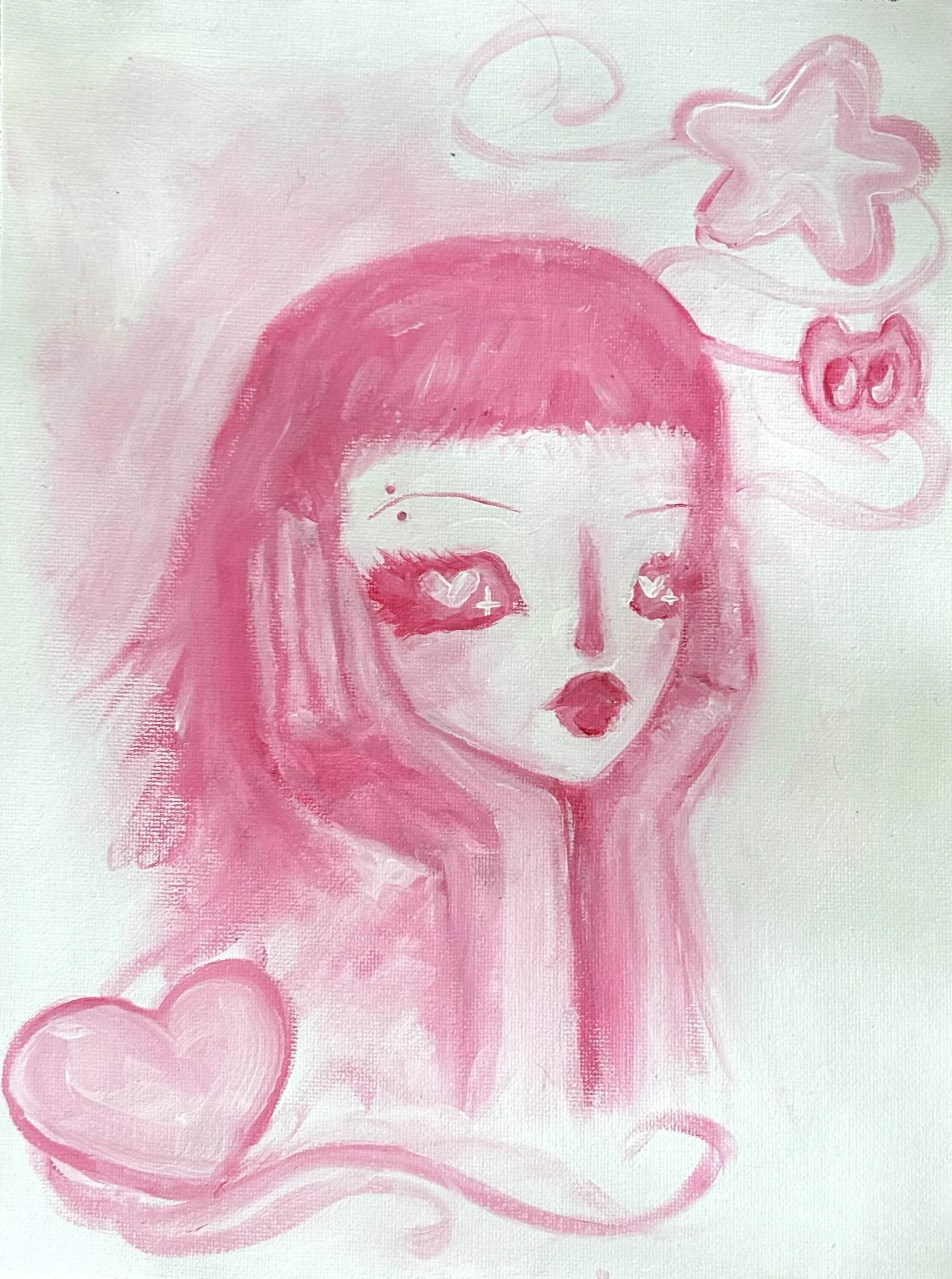 Untitled 04, 2024
acrylic on canvas, 9"x12"