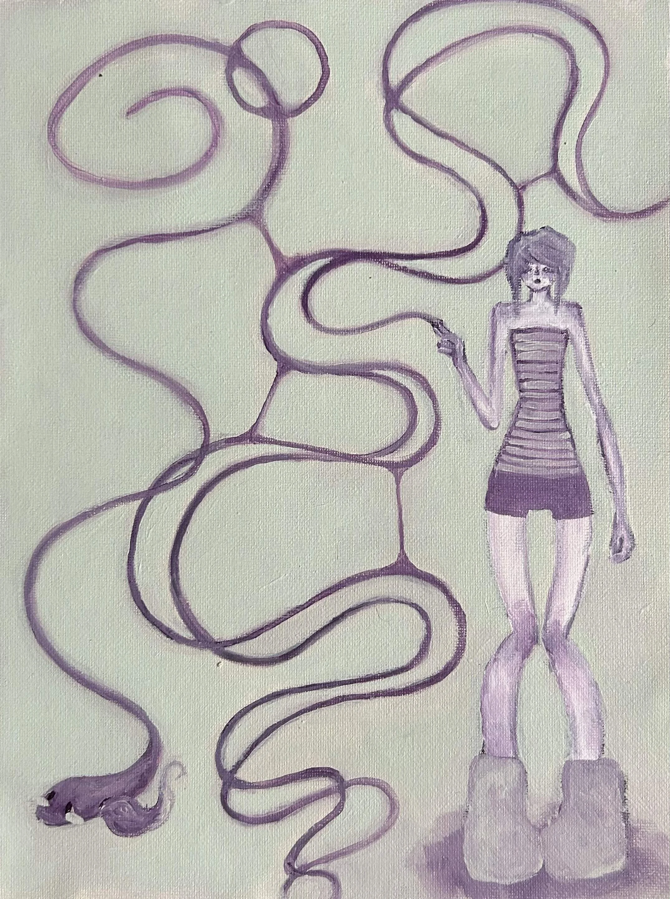 Untitled 05, 2024
acrylic on canvas, 9"x12"