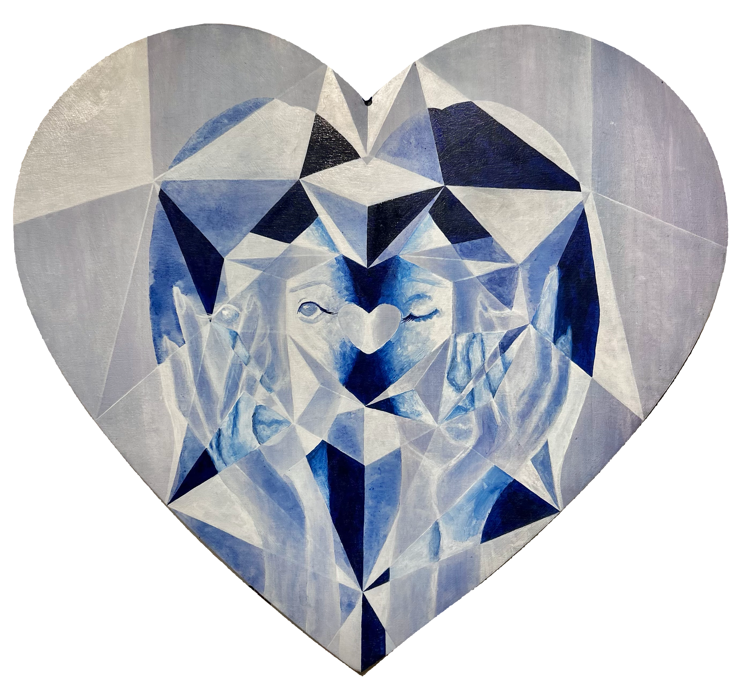 Kaleidoscopic Lovers, 2025
acrylic on wood panel