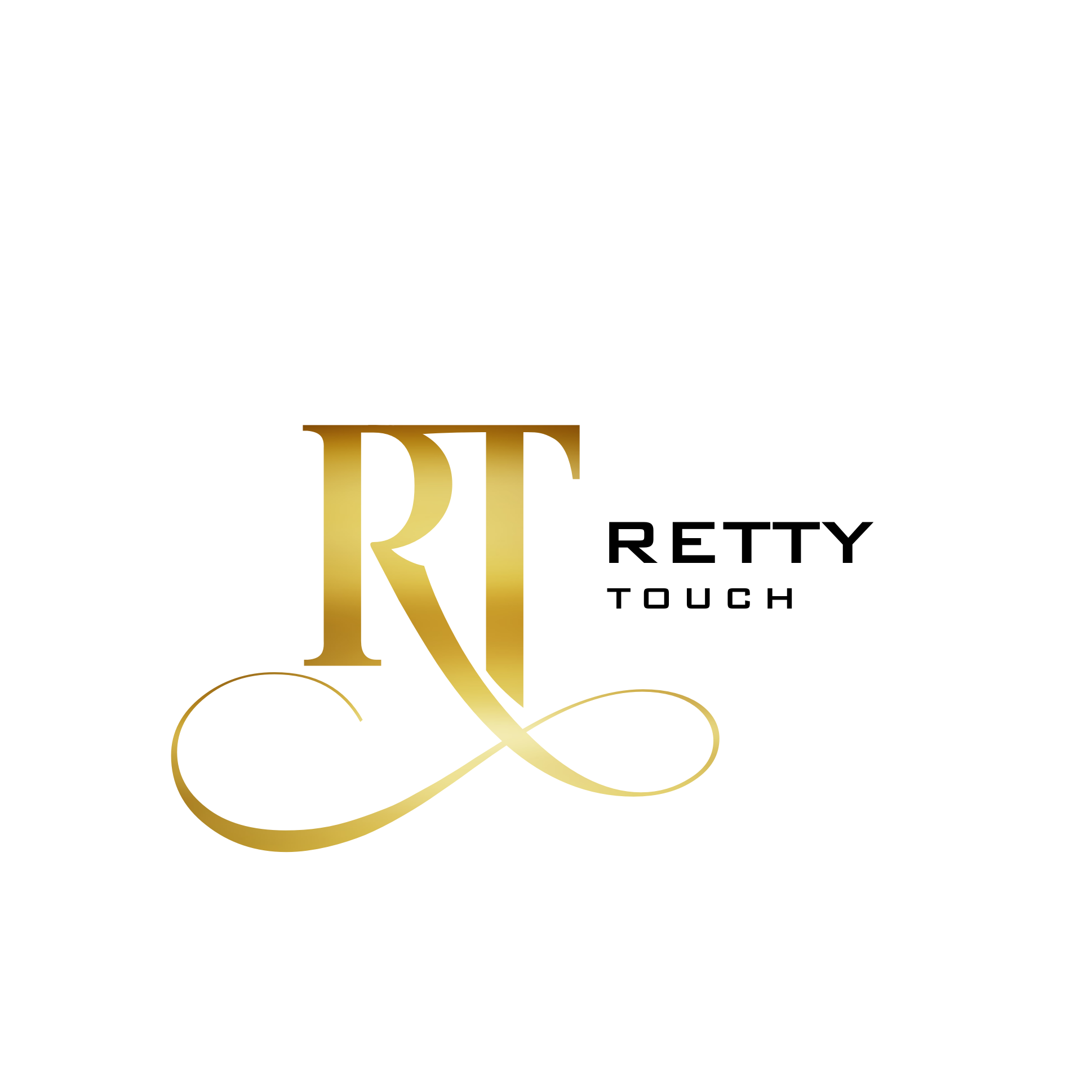 Golden-colored, 3D stylized 'H' and 'G' intertwined on a black background with a golden glow at the bottom.