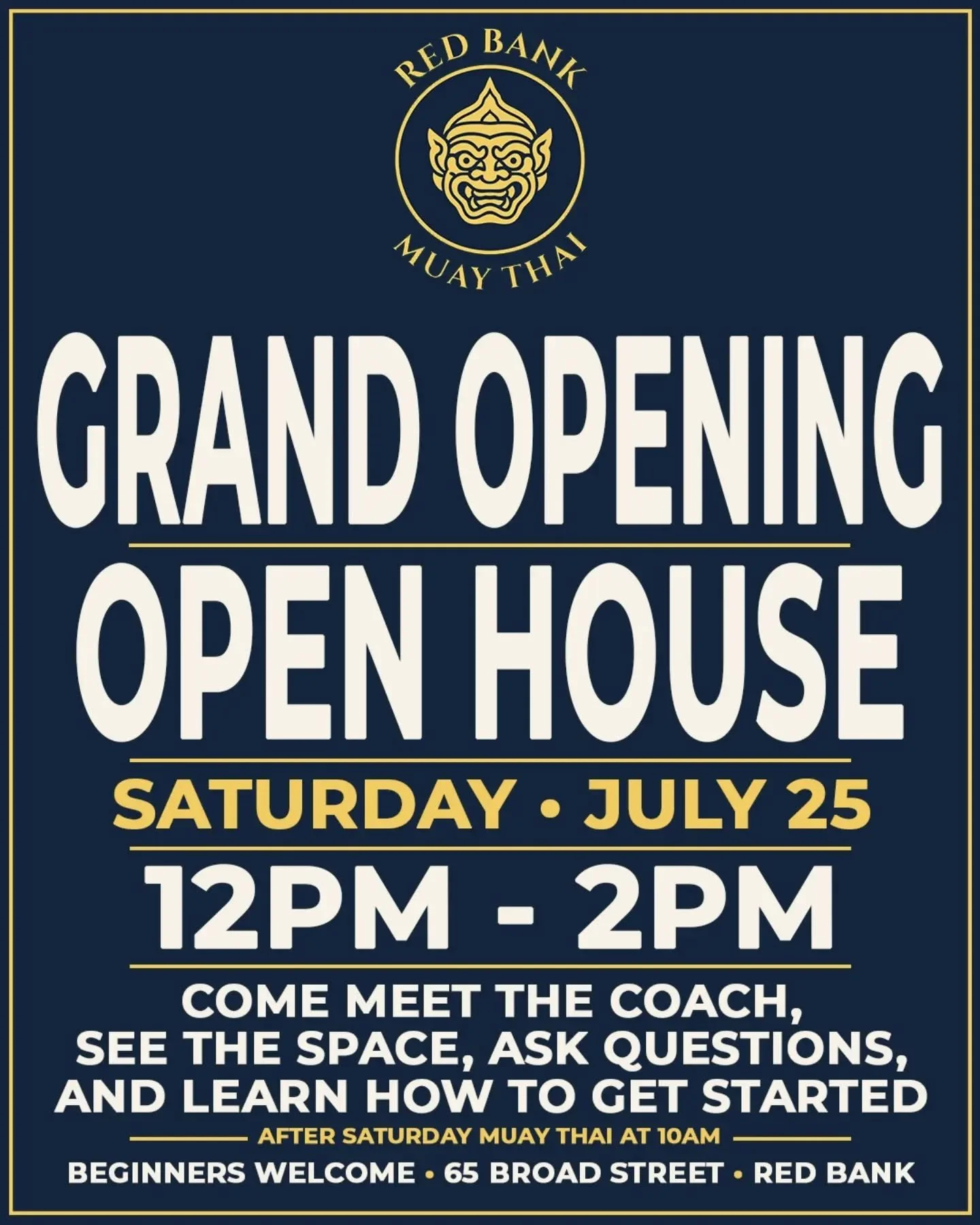 Time to make things official!

On Friday 7/24 we will be cutting some ribbons for a grand opening and celebrating the event with an Open House on Saturday 7/25!

Come in to meet me, check out the gym, eat some pizza, and get in on the last chance for