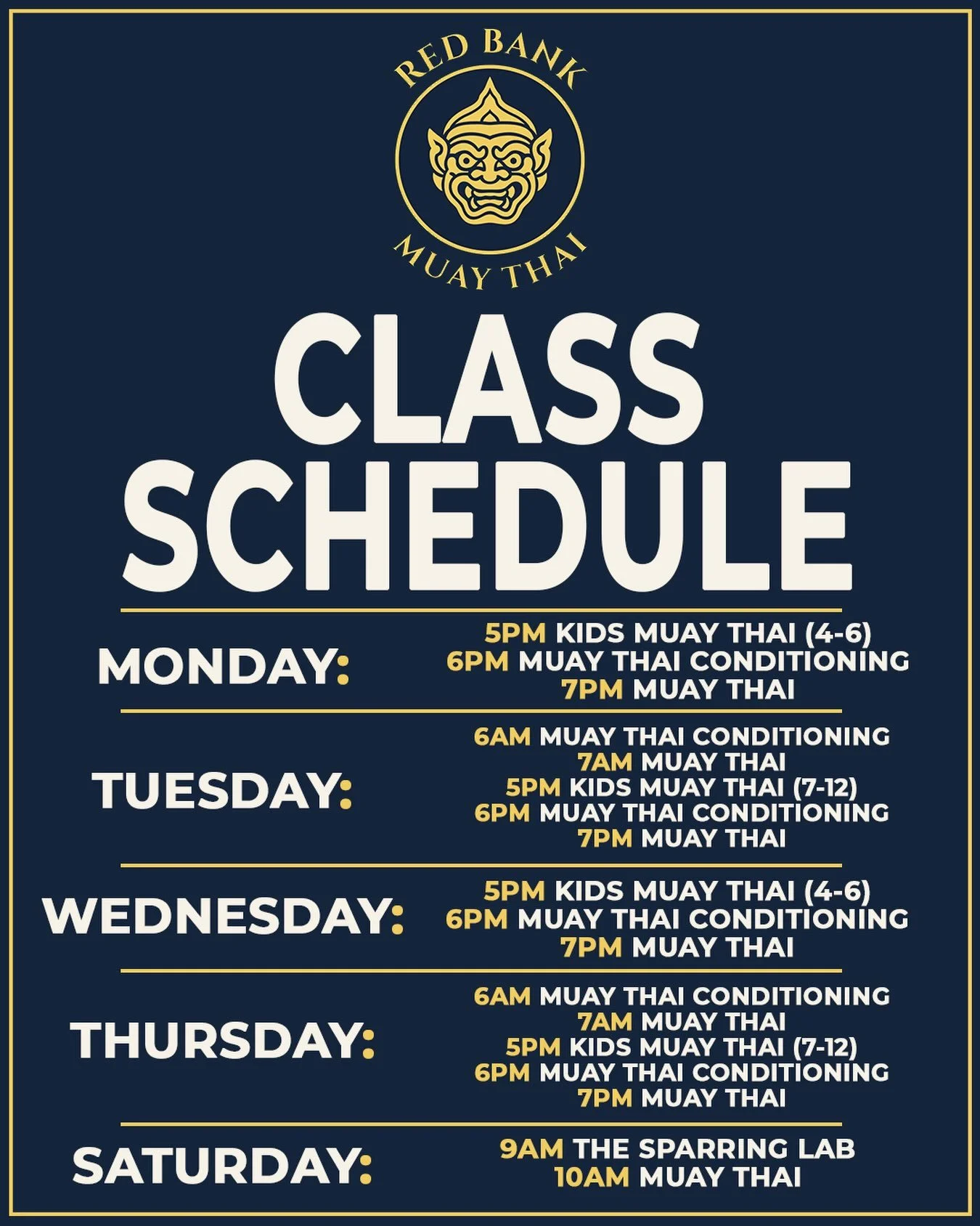 SCHEDULE UPDATE!

The Saturday sparring lab in a permanent fixture on the schedule. 

Also! Monday&rsquo;s and Wednesday&rsquo;s we are adding more kids classes for ages 4-6. This is a great opportunity for kids to have fun, learn self defense, and t