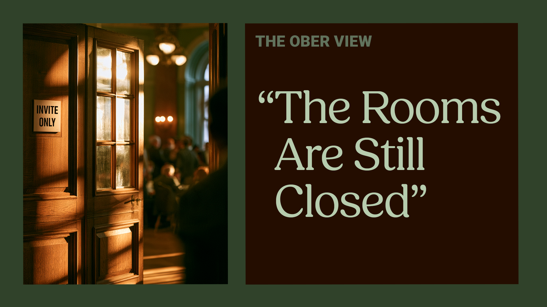 The Rooms Are Still Closed - Climate Week 2026&nbsp;