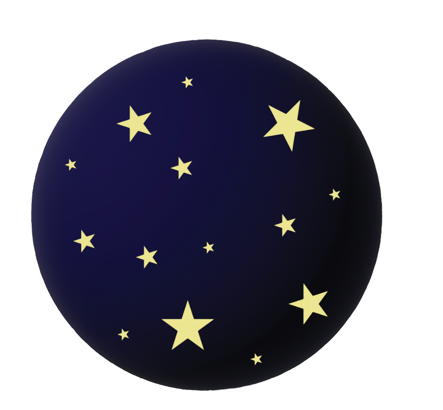 Starfield yellow white stars on 3d background space