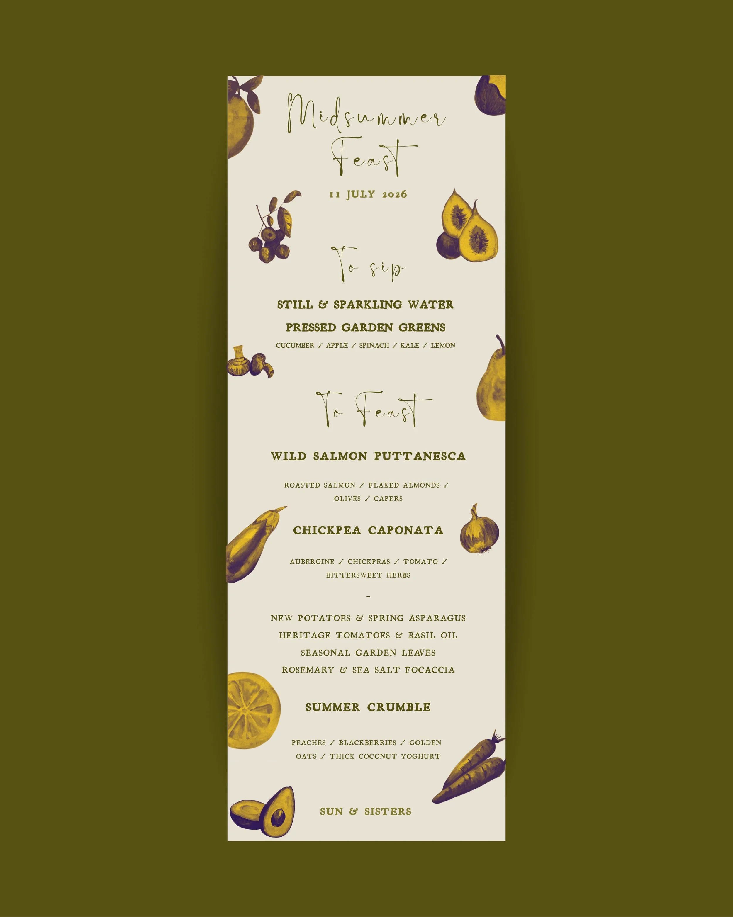 Join us this Saturday, 11th July for our Midsummer Feast Supper Club. Spend an evening gathered around the table as @sunandsistersco co-founder and nutritionist @abbie.mitchellx serves a beautiful seasonal feast celebrating fresh local food. An eveni