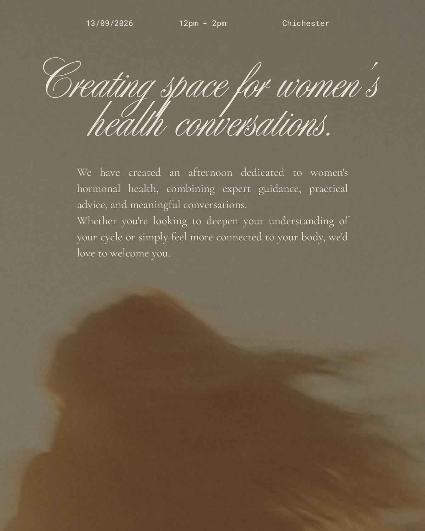 There&rsquo;s so much information out there about women&rsquo;s hormones, and sometimes it can be hard to know what to listen to.

We wanted to create a space where you can come along, ask questions, learn something new and have honest conversations 