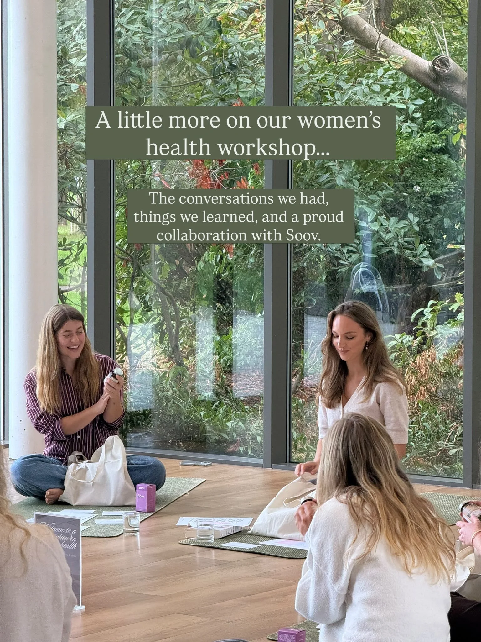 Thank you to Soov for supporting our workshop and our guests. This is the first of more conversations to come - our next workshop series is on its way soon. 🌟