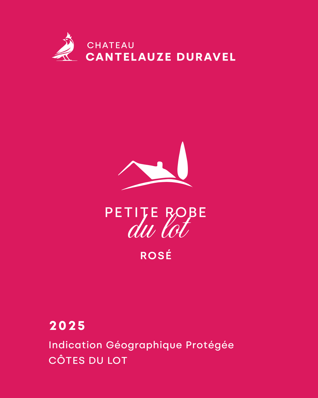 Petit Robe du Lot Rosé wine label – organic rosé wine from Cahors