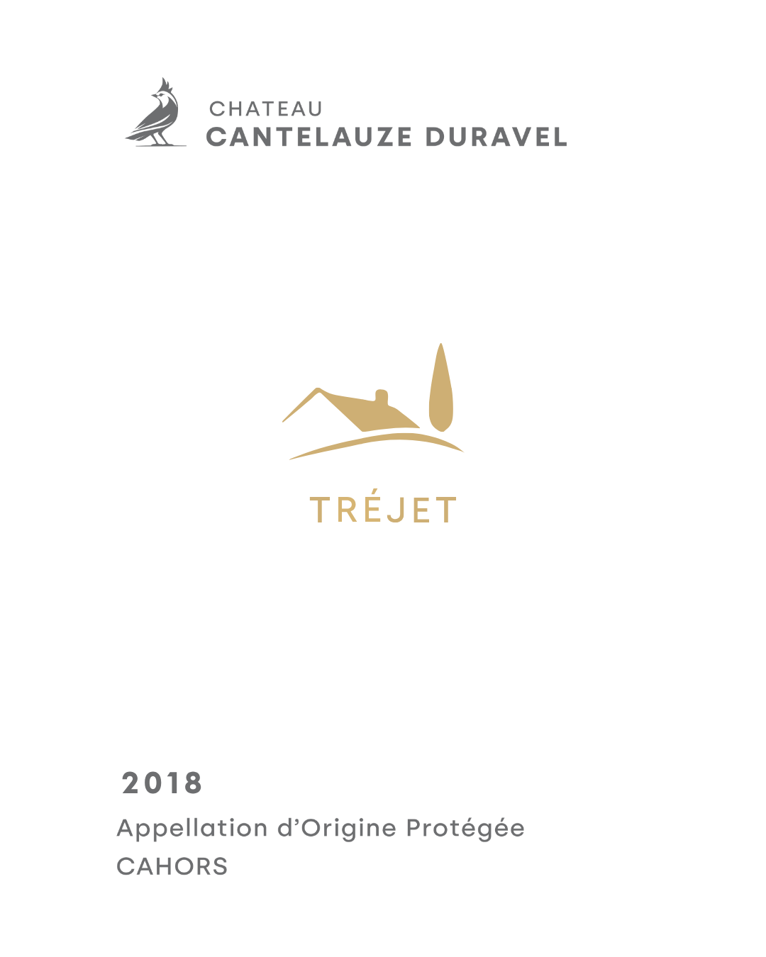 Tréjet wine label – single-parcel organic Cahors wine made from 100% Malbec