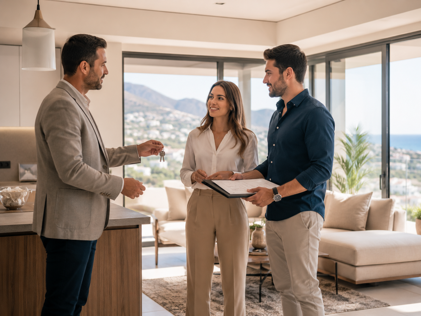 Apartment handover coordination between developer, buyer, and support team in North Cyprus