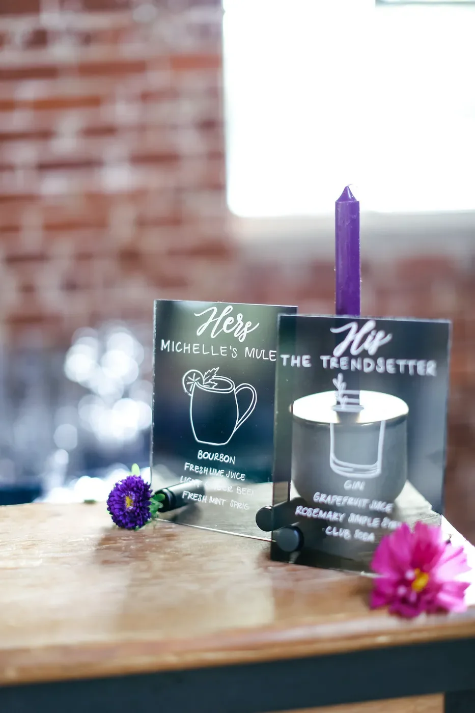black-acrylic-signature-cocktails-sign-wedding-georgia.webp