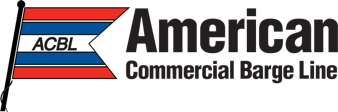 Logo for American Commercial Bange Line featuring black, red, white, and blue colors.