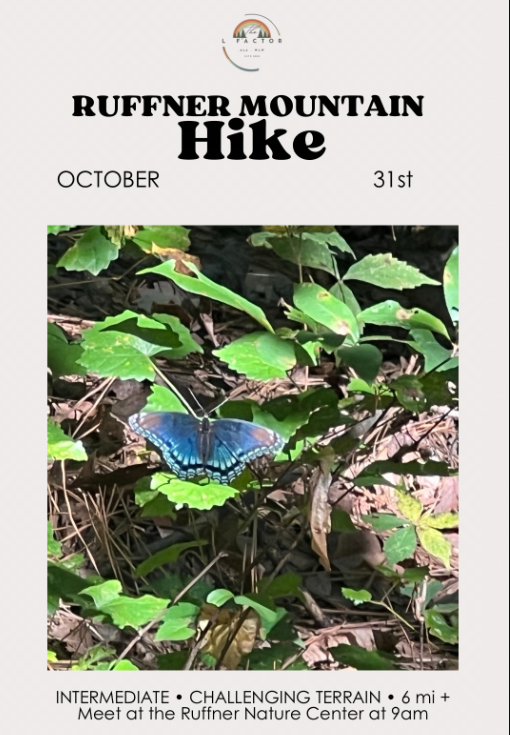 Lesbian Hike in Birmingham, AL with The L Factor. Magic City. Sapphics.