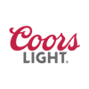 The Coors Light logo featuring the word 'Coors' in pink cursive and 'light' in gray lowercase letters below it.