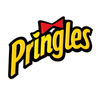 Pringles logo with yellow text on black background