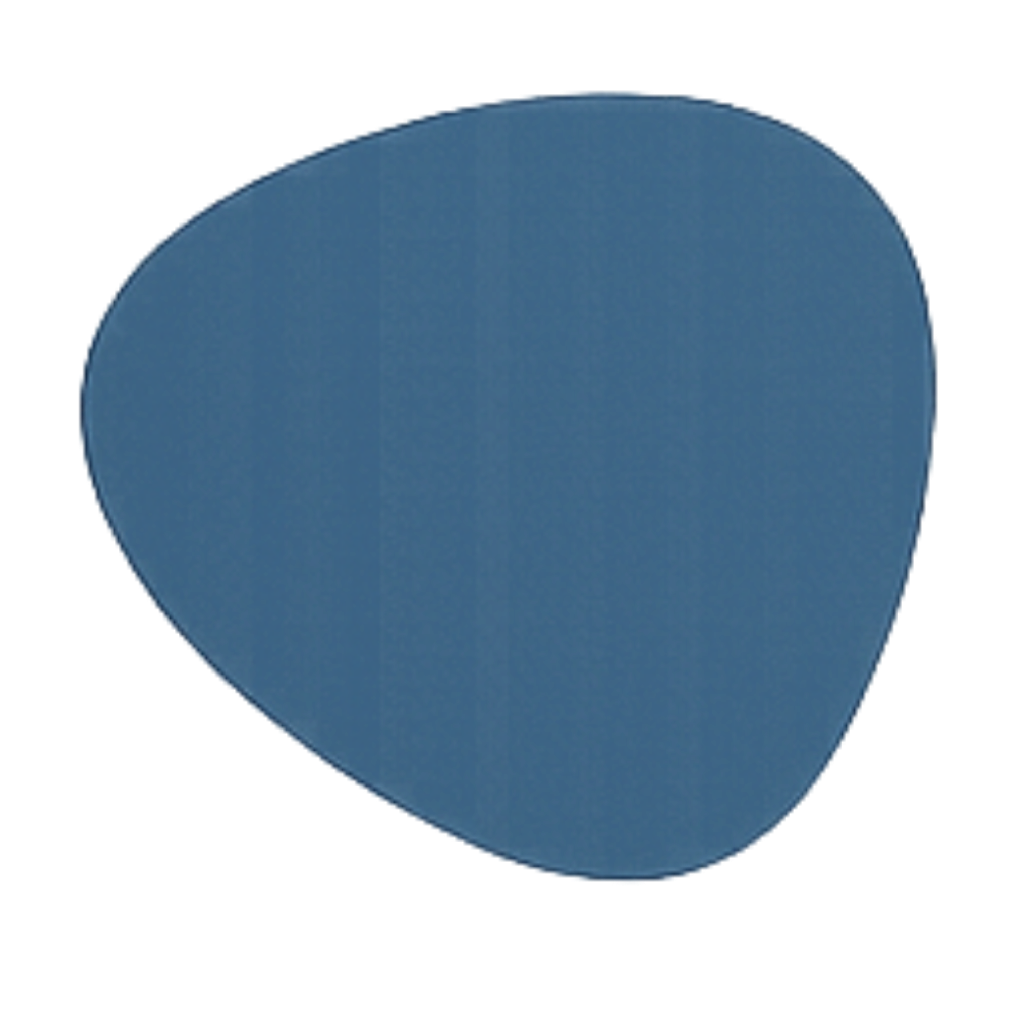 Close-up of a blue button with textured edges.