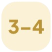 Mathematical equation showing 3 minus 4.