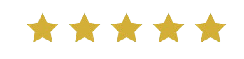 Five gold stars aligned horizontally.