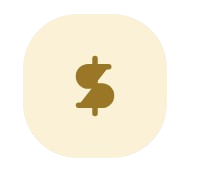 A dollar sign symbol in the center of a light-colored background.
