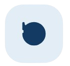 Icon of a bomb with a lit fuse on a light background.