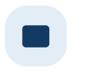 Simple icon of a dark blue square on a light background