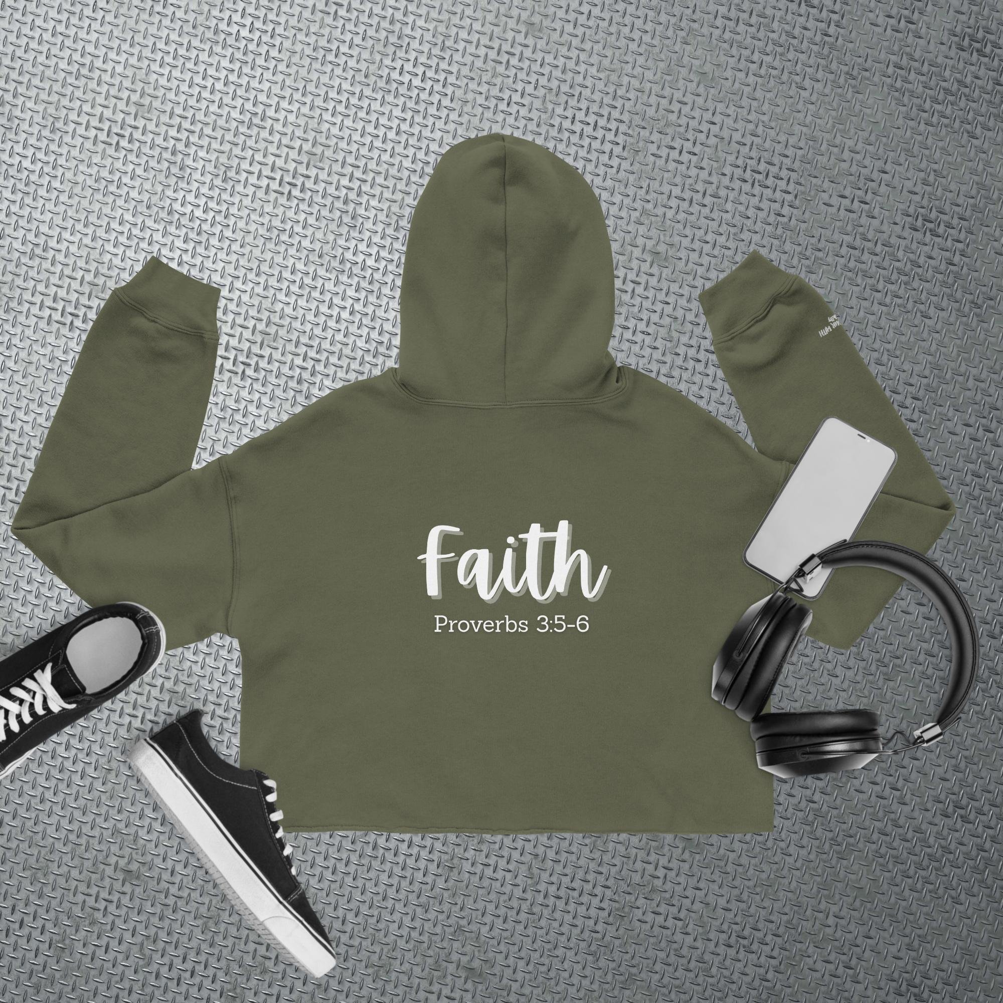 Faith Crop Hoodie