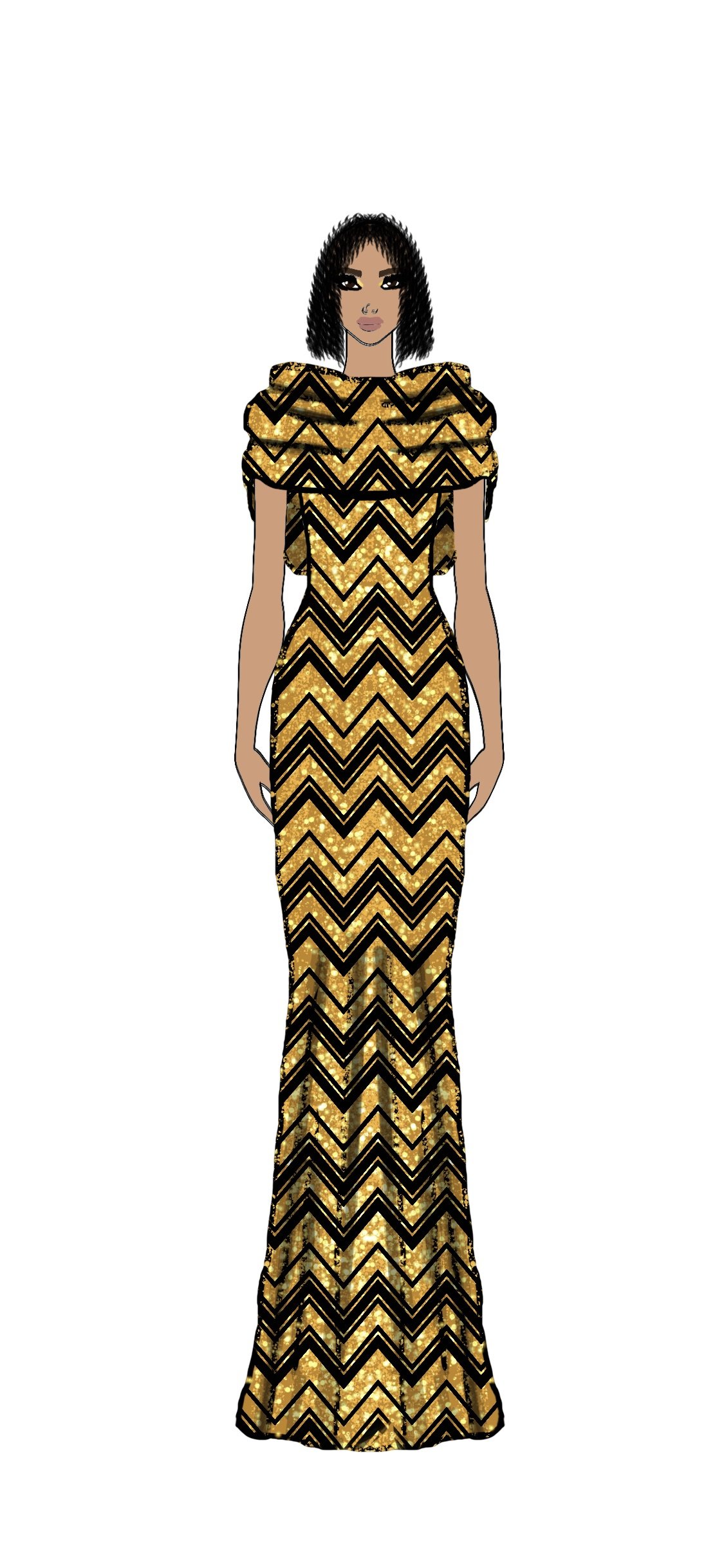 Athena evening gown