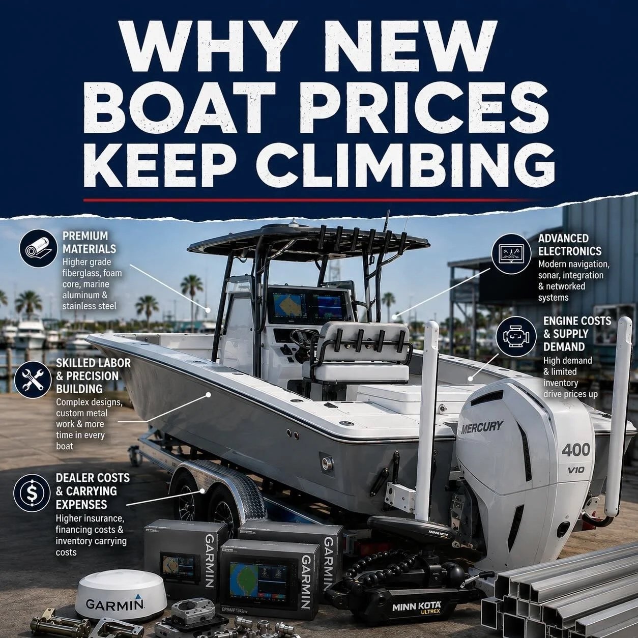Why New Boat Prices Keep Climbing — And How Financing can help