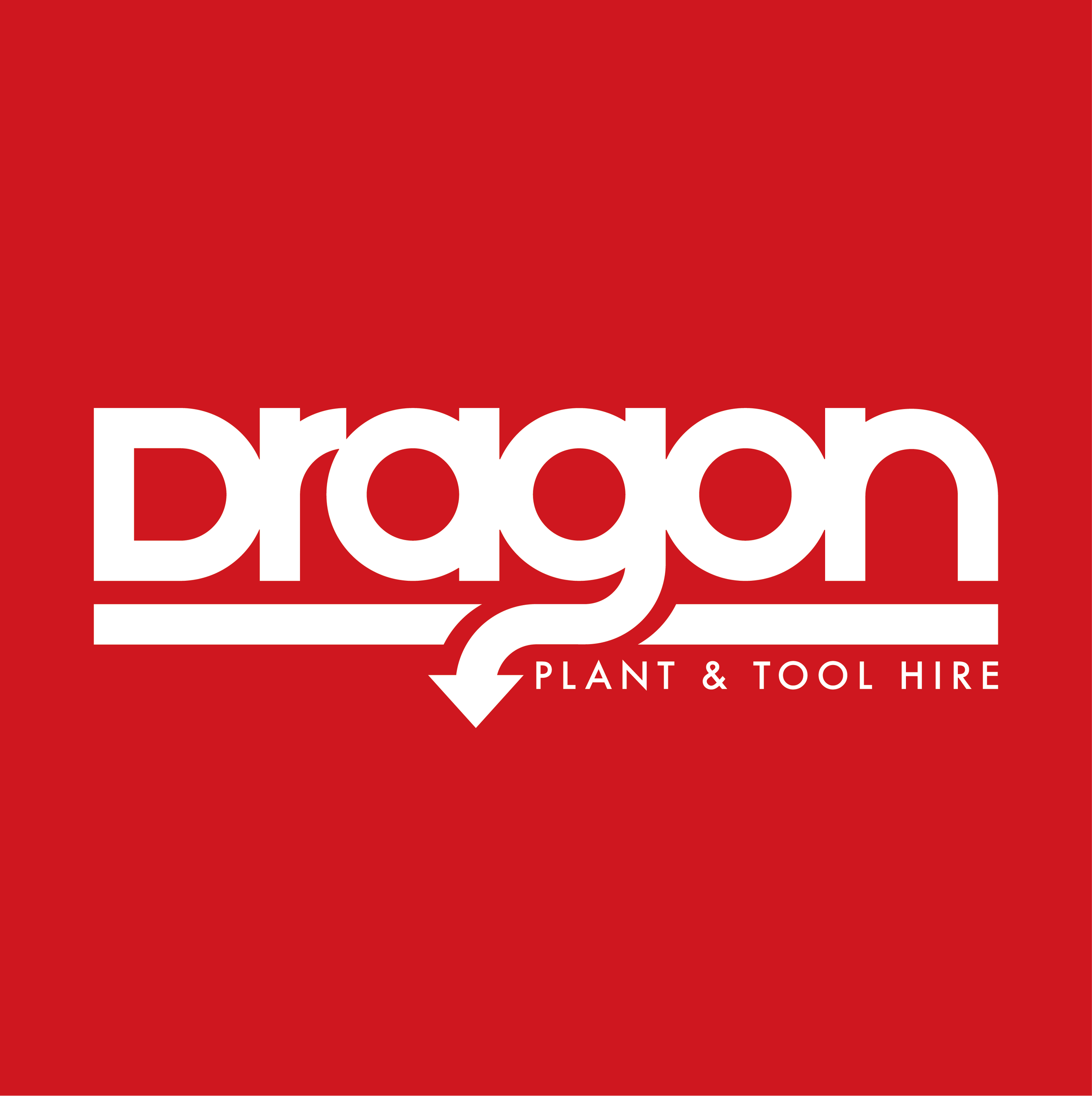 Brand identity design for tool hire business Dragon Plant & Tool Hire