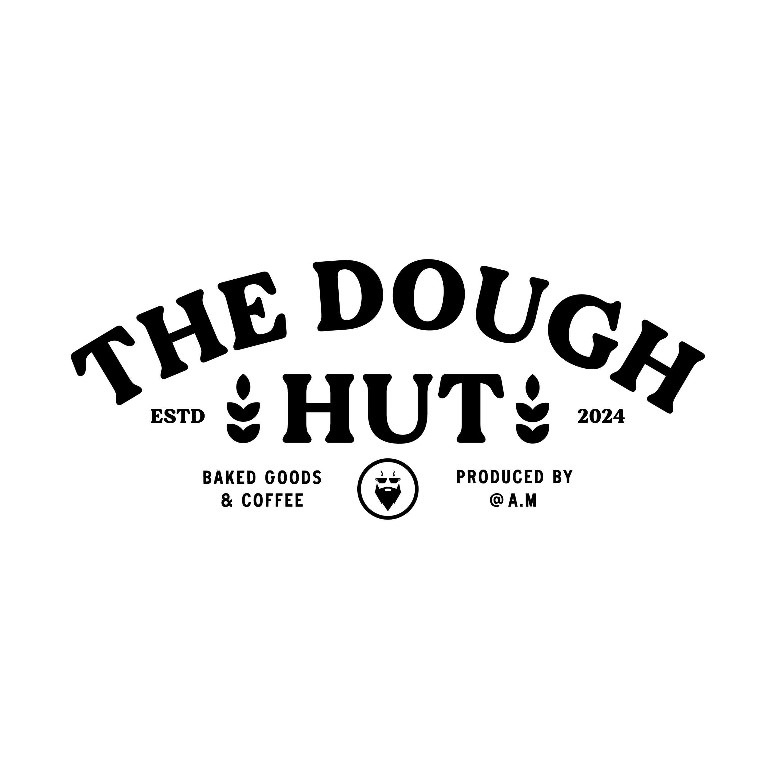 Brand identity design for bakery The Dough Hut