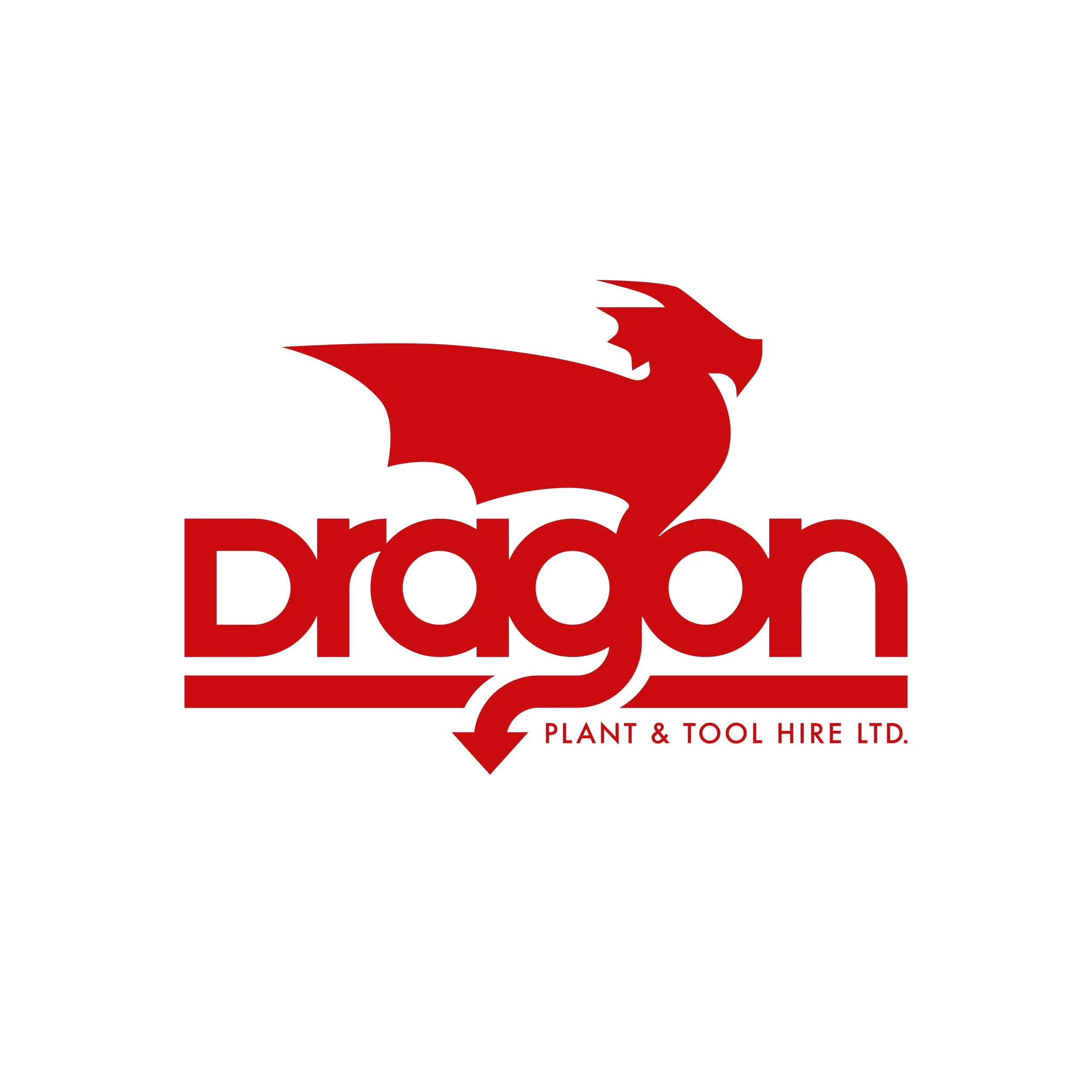 Brand identity design for tool hire business Dragon Plant & Tool Hire