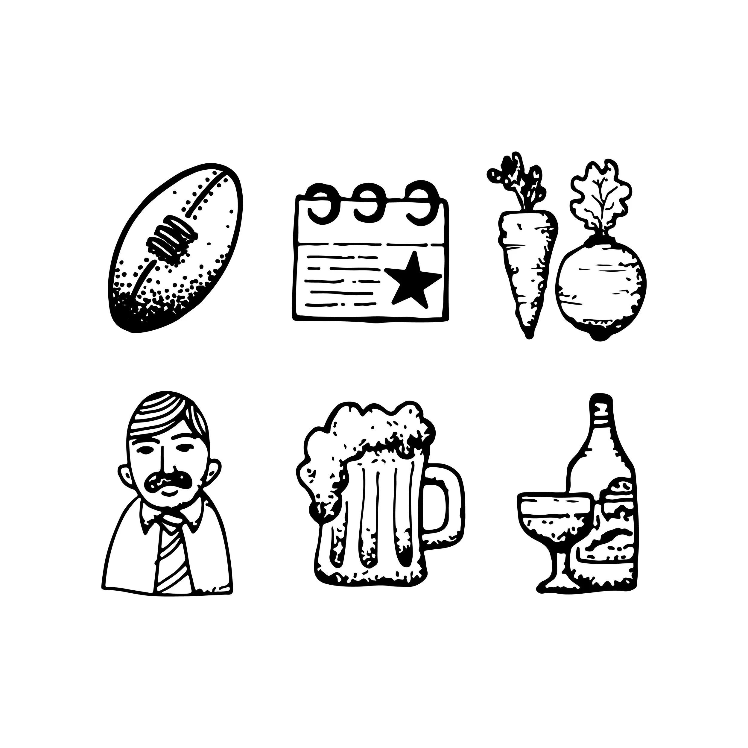 Social media icon design for country pub The Plough at Hanney