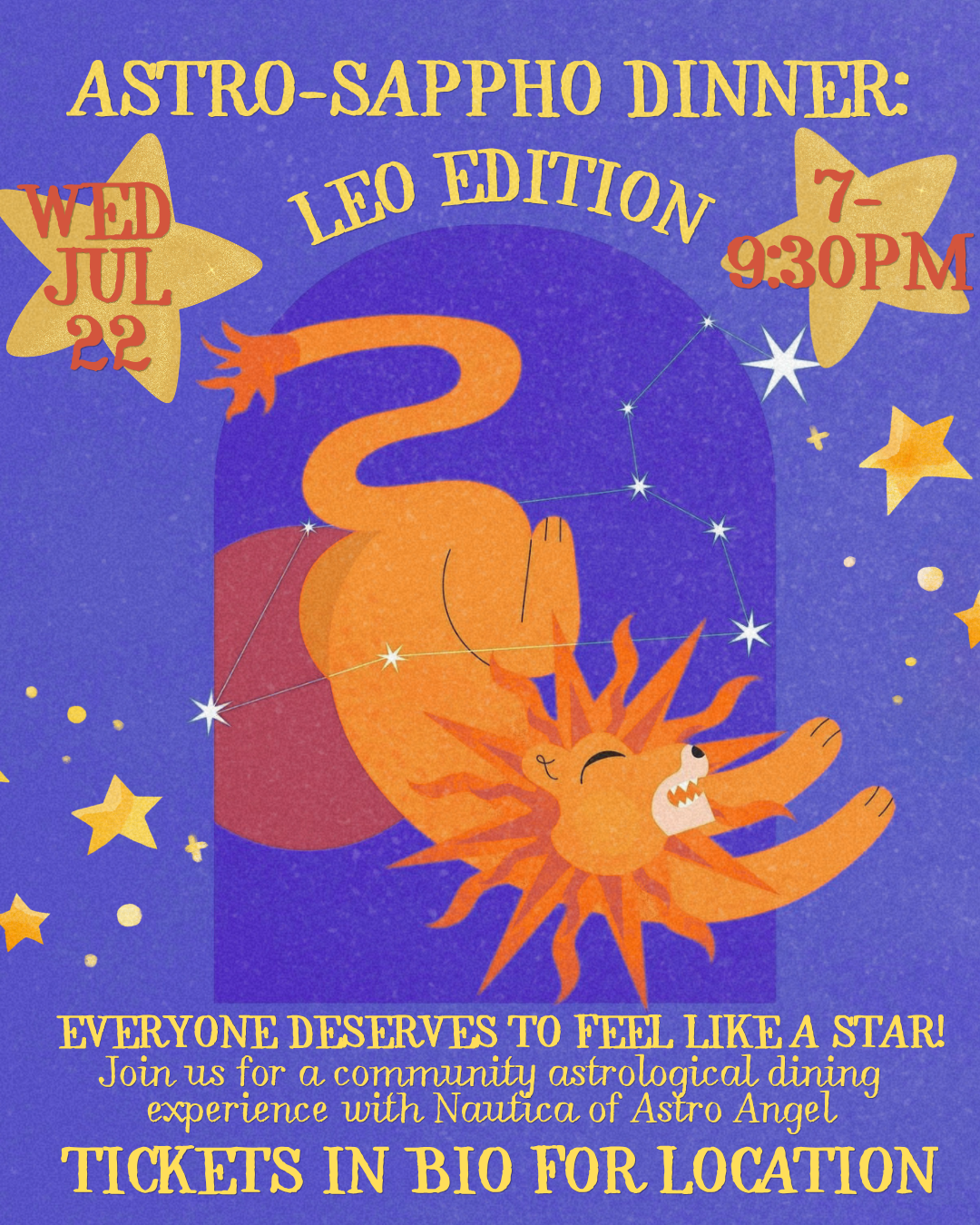 ASTRO-SAPPHO DINNER: Leo Edition